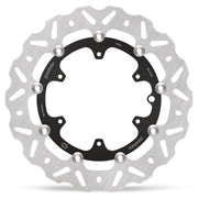 Moto-Master Nitro Series Brake Disc - Black,  Silver - Two Piece (Floating) - 112369