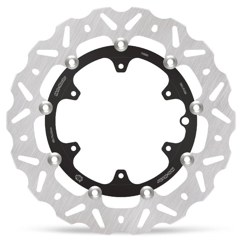 Moto-Master Nitro Series Brake Disc - Black,  Silver - Two Piece (Floating) - 112369