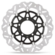 Moto-Master Nitro Series Brake Disc - Black,  Silver - Two Piece (Floating) - 112370