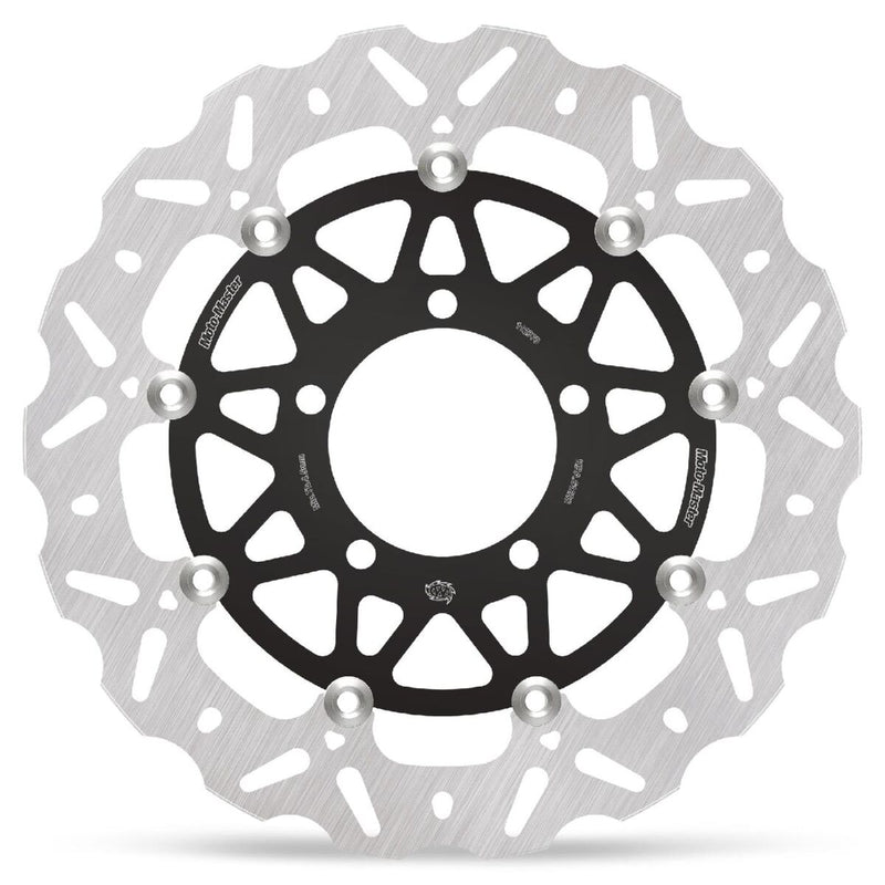 Moto-Master Nitro Series Brake Disc - Black,  Silver - Two Piece (Floating) - 112370