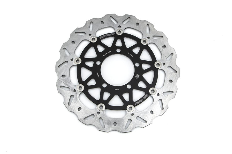 Moto-Master Nitro Series Brake Disc - Black,  Silver - Two Piece (Floating) - 112370