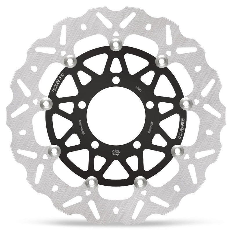 Moto-Master Nitro Series Brake Disc - Black,  Silver - Two Piece (Floating) - 112371