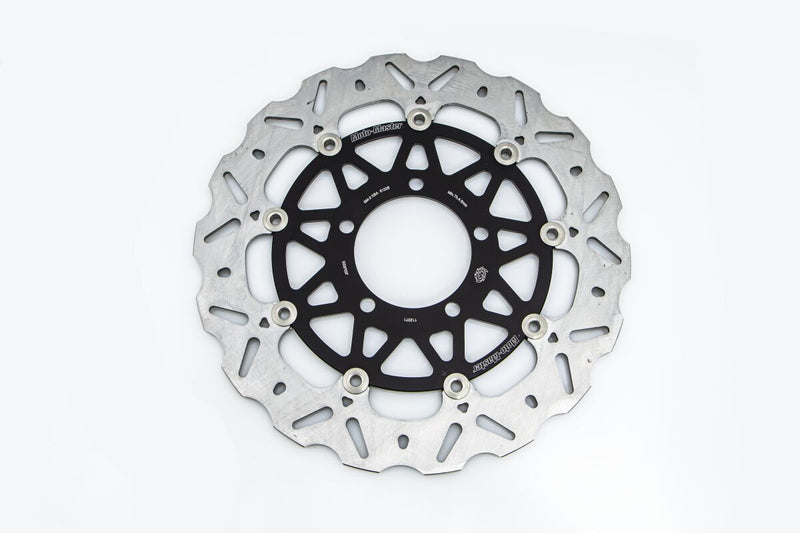 Moto-Master Nitro Series Brake Disc - Black,  Silver - Two Piece (Floating) - 112371