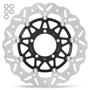 Moto-Master Nitro Series Brake Disc - Black,  Silver - Two Piece (Floating) - 112372