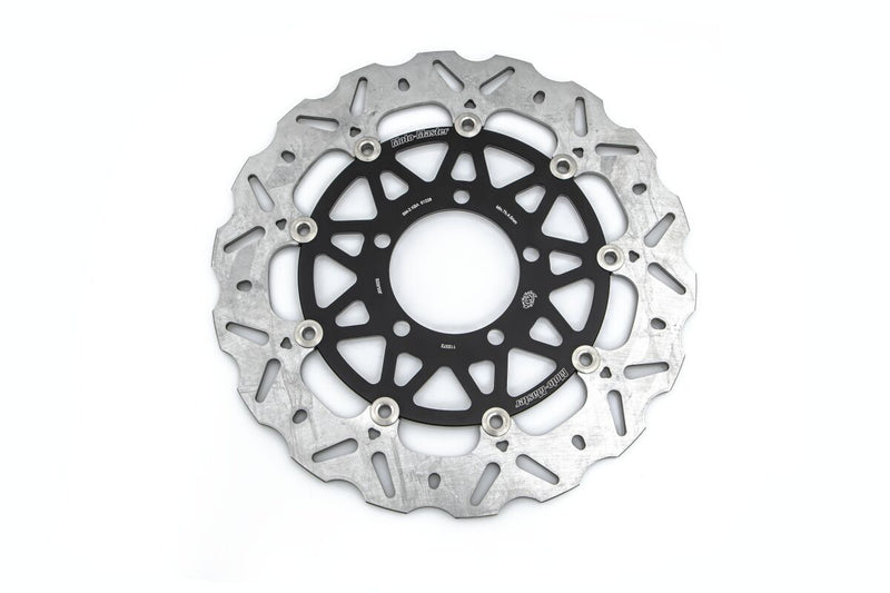 Moto-Master Nitro Series Brake Disc - Black,  Silver - Two Piece (Floating) - 112372