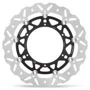 Moto-Master Nitro Series Brake Disc - Black,  Silver - Two Piece (Floating) - 112373