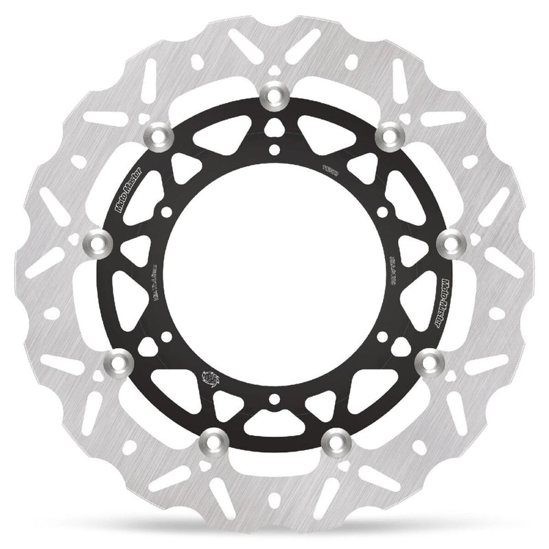 Moto-Master Nitro Series Brake Disc - Black,  Silver - Two Piece (Floating) - 112373