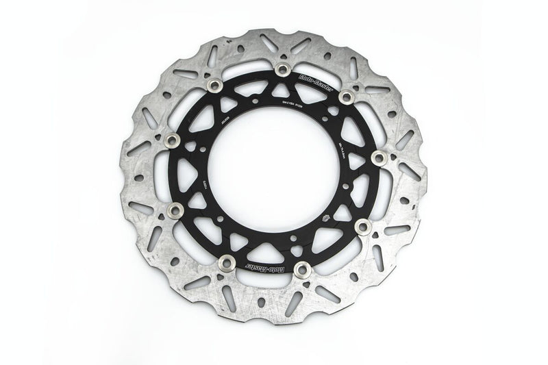 Moto-Master Nitro Series Brake Disc - Black,  Silver - Two Piece (Floating) - 112373