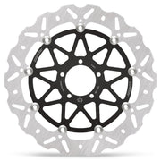 Moto-Master Nitro Series Brake Disc - Black,  Silver - Two Piece (Floating) - 112374