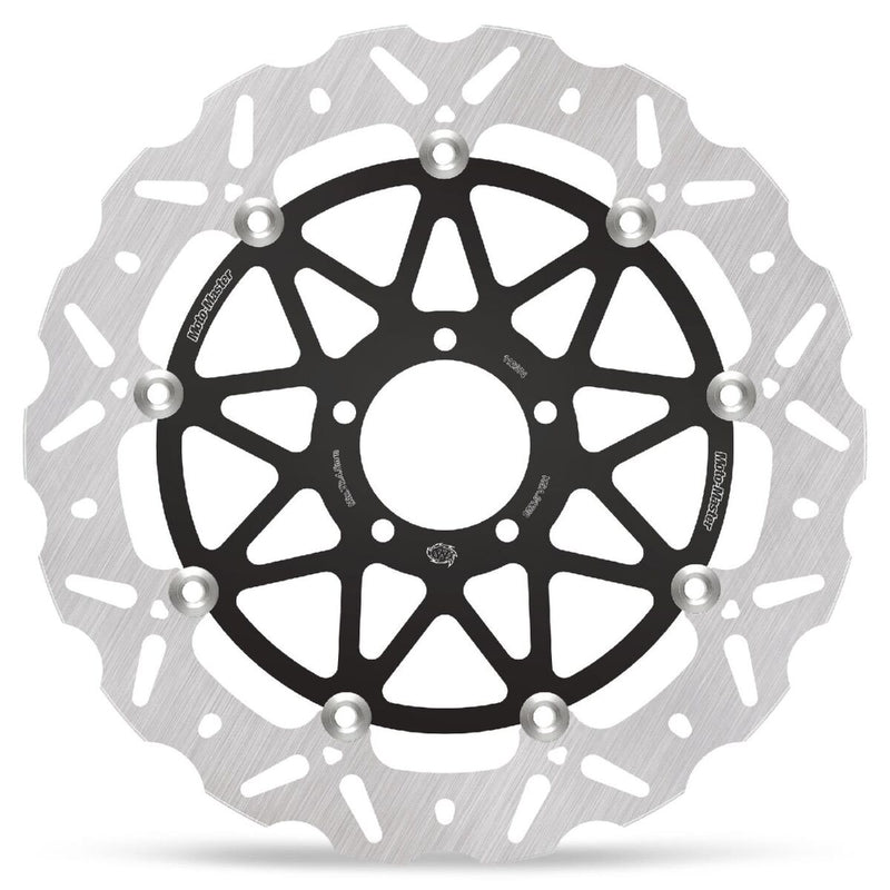 Moto-Master Nitro Series Brake Disc - Black,  Silver - Two Piece (Floating) - 112374