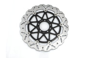 Moto-Master Nitro Series Brake Disc - Black,  Silver - Two Piece (Floating) - 112374