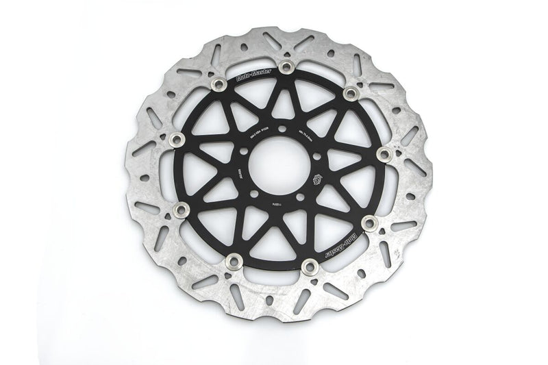 Moto-Master Nitro Series Brake Disc - Black,  Silver - Two Piece (Floating) - 112374