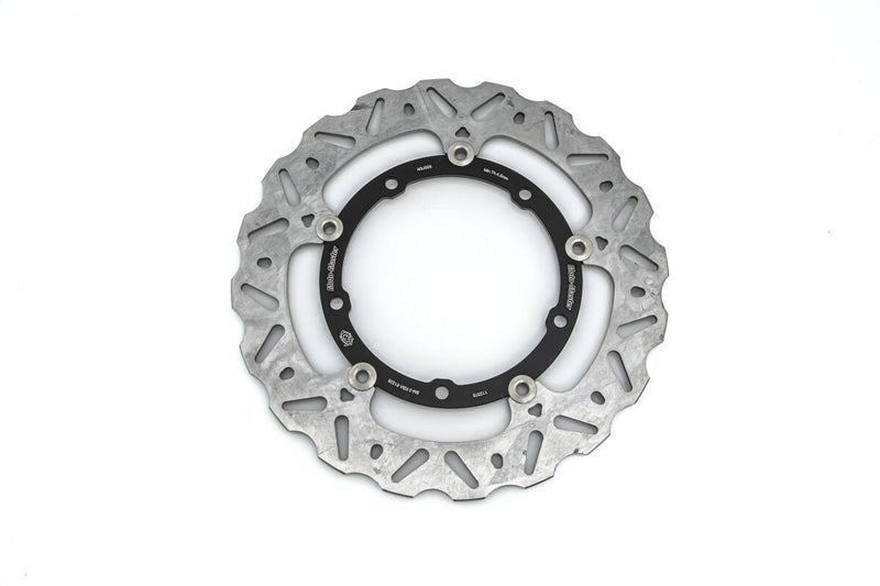 Moto-Master Nitro Series Brake Disc - Black,  Silver - Two Piece (Floating) - 112375