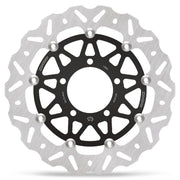 Moto-Master Nitro Series Brake Disc - Black,  Silver - Two Piece (Floating) - 112376