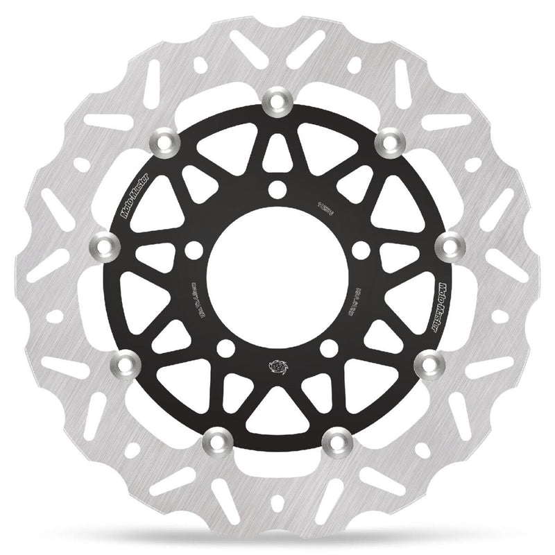 Moto-Master Nitro Series Brake Disc - Black,  Silver - Two Piece (Floating) - 112376