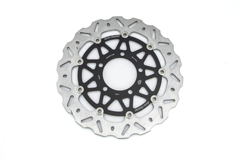 Moto-Master Nitro Series Brake Disc - Black,  Silver - Two Piece (Floating) - 112376