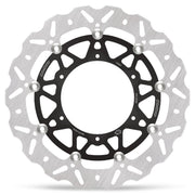 Moto-Master Nitro Series Brake Disc - Black,  Silver - Two Piece (Floating) - 112377