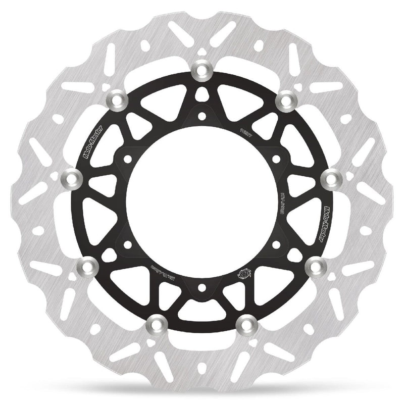 Moto-Master Nitro Series Brake Disc - Black,  Silver - Two Piece (Floating) - 112377