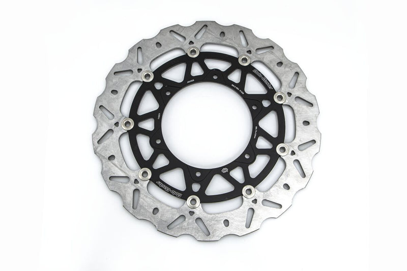 Moto-Master Nitro Series Brake Disc - Black,  Silver - Two Piece (Floating) - 112377