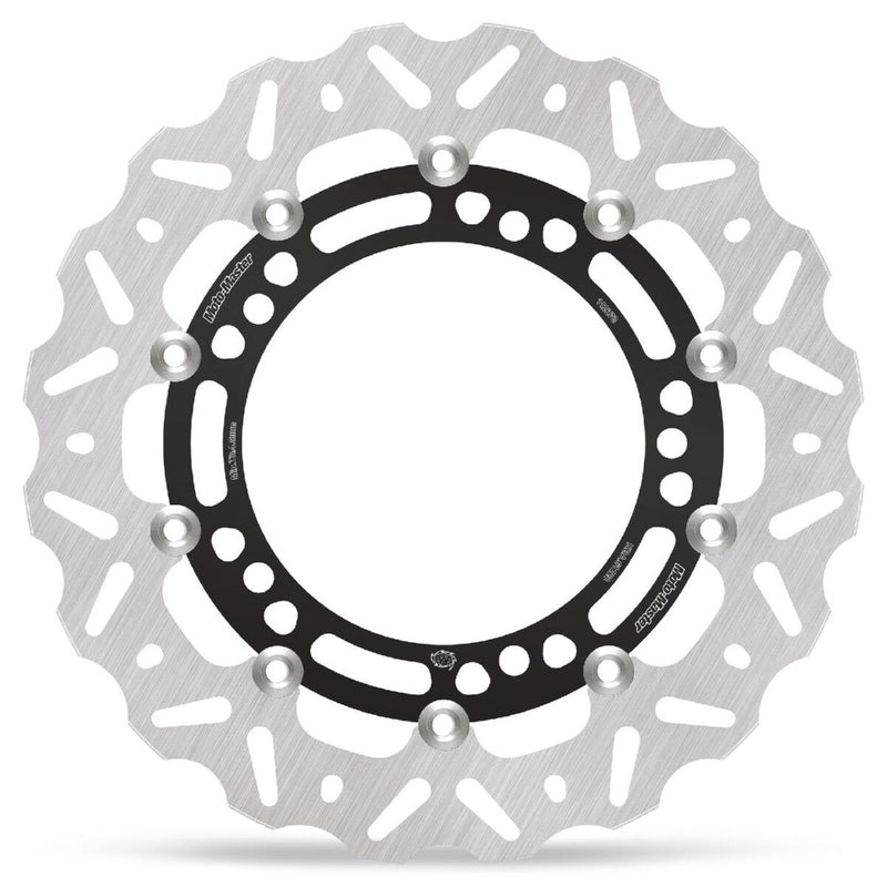 Moto-Master Nitro Series Brake Disc - Black,  Silver - Two Piece (Floating) - 112378