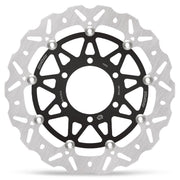 Moto-Master Nitro Series Brake Disc - Black,  Silver - Two Piece (Floating) - 112379