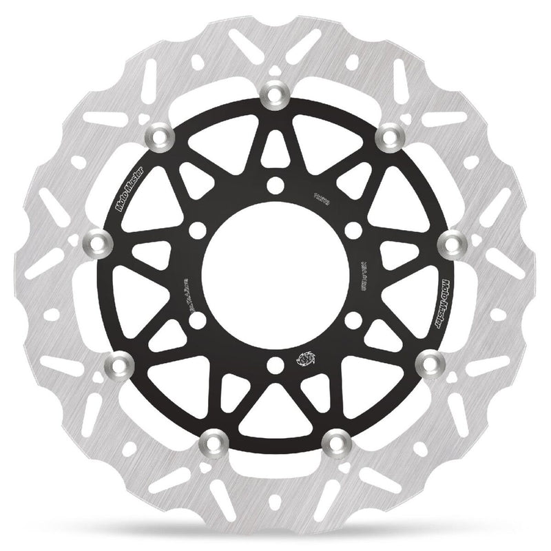 Moto-Master Nitro Series Brake Disc - Black,  Silver - Two Piece (Floating) - 112379