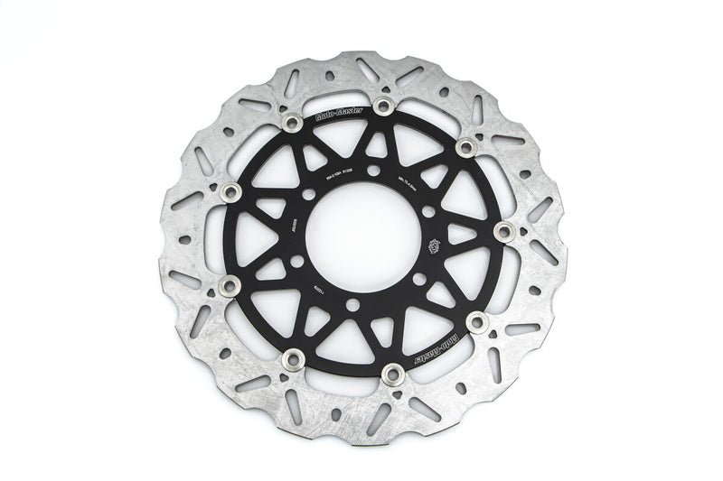 Moto-Master Nitro Series Brake Disc - Black,  Silver - Two Piece (Floating) - 112379