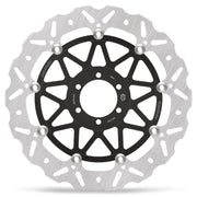 Moto-Master Nitro Series Brake Disc - Black,  Silver - Two Piece (Floating) - 113241
