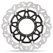 Moto-Master Nitro Series Brake Disc - Black,  Silver - Two Piece (Floating) - 113242
