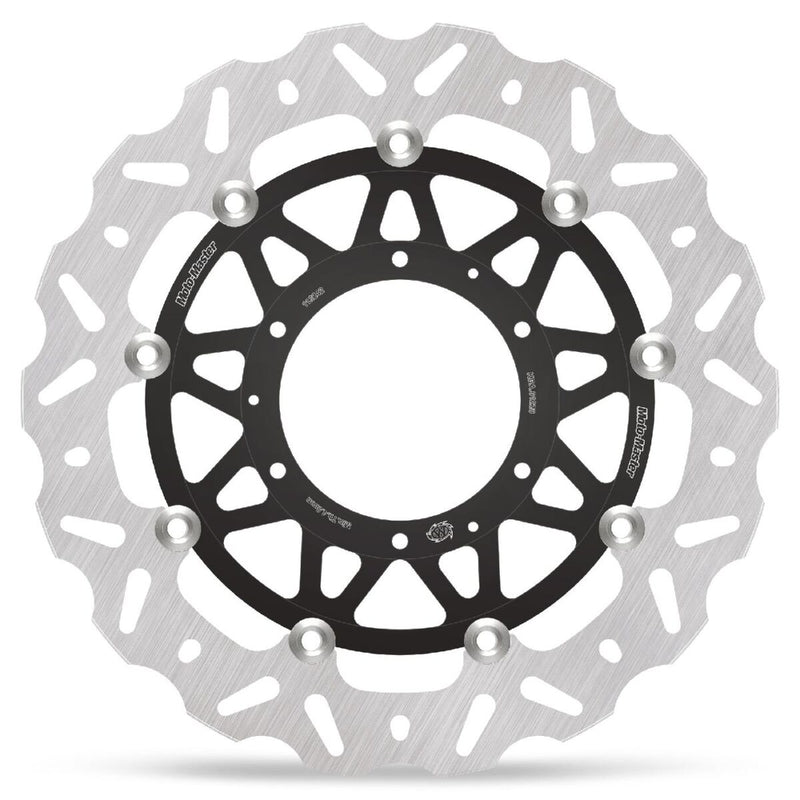 Moto-Master Nitro Series Brake Disc - Black,  Silver - Two Piece (Floating) - 113242