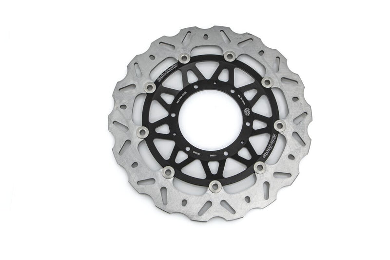 Moto-Master Nitro Series Brake Disc - Black,  Silver - Two Piece (Floating) - 113242