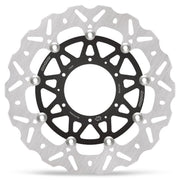 Moto-Master Nitro Series Brake Disc - Black,  Silver - Two Piece (Floating) - 113243