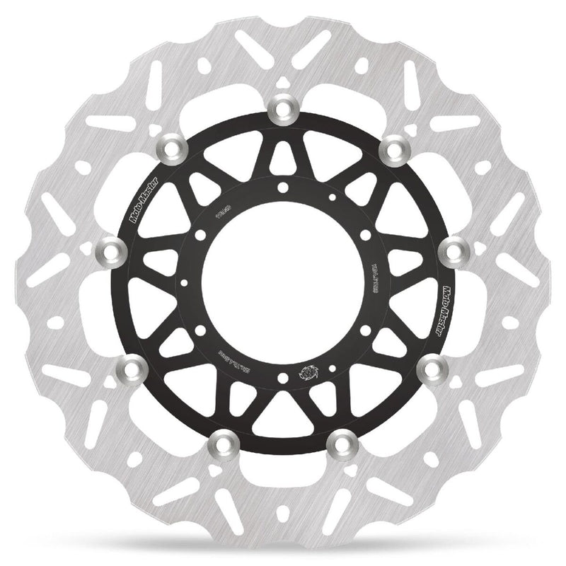 Moto-Master Nitro Series Brake Disc - Black,  Silver - Two Piece (Floating) - 113243