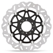 Moto-Master Nitro Series Brake Disc - Black,  Silver - Two Piece (Floating) - 113244