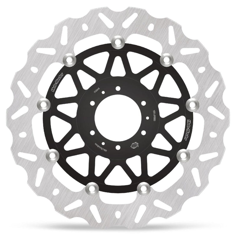 Moto-Master Nitro Series Brake Disc - Black,  Silver - Two Piece (Floating) - 113244