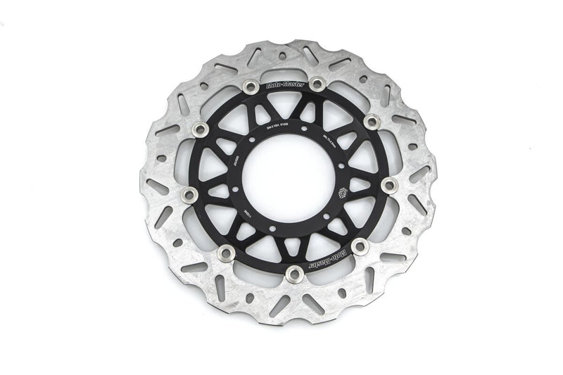 Moto-Master Nitro Series Brake Disc - Black,  Silver - Two Piece (Floating) - 113245