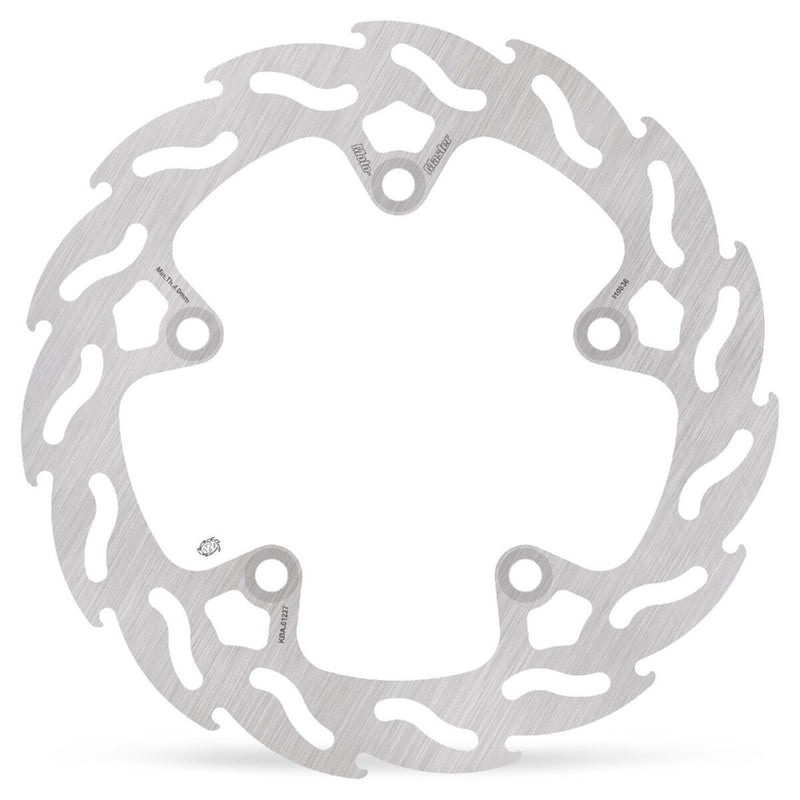 Moto-Master Flame Series Fixed Rotor - Silver - One Piece (Fixed) - 110836