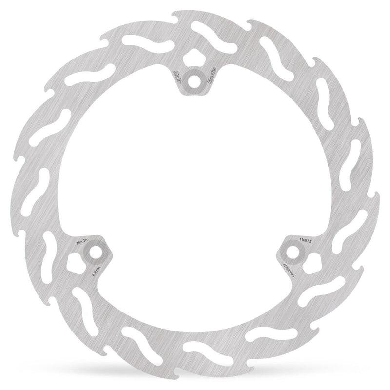 Moto-Master Flame Series Fixed Rotor - Silver - One Piece (Fixed) - 110875