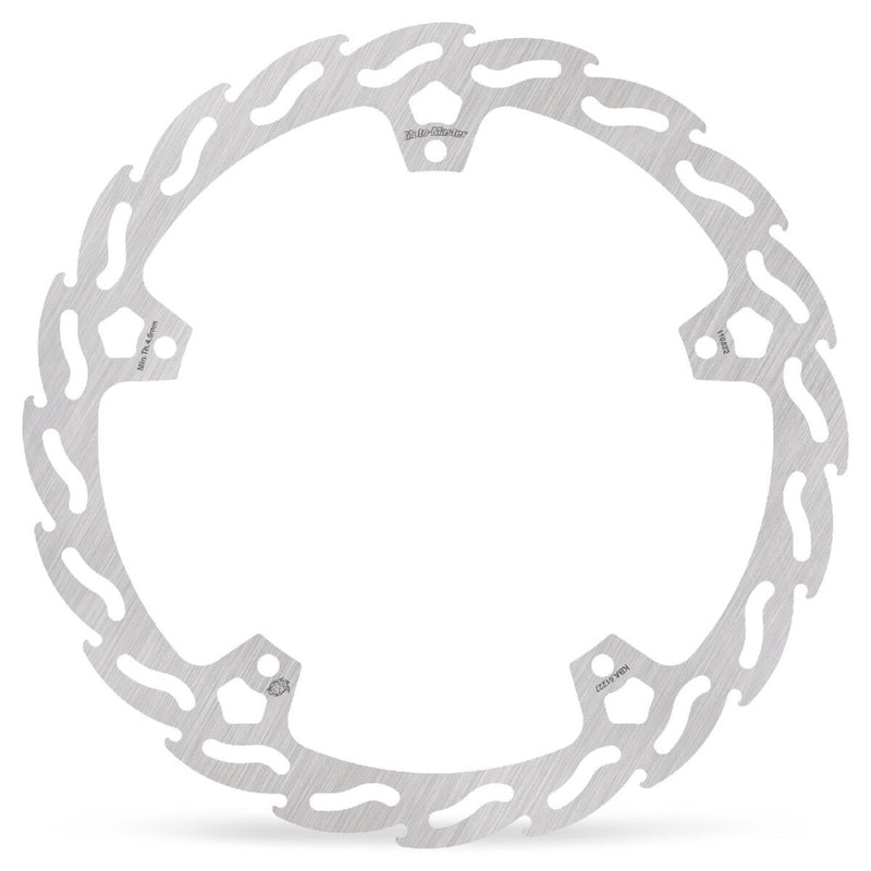 Moto-Master Flame Series Fixed Rotor - Silver - One Piece (Fixed) - 110882