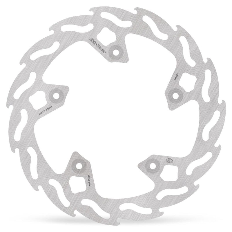Moto-Master Flame Series Fixed Rotor - Silver - One Piece (Fixed) - 110887