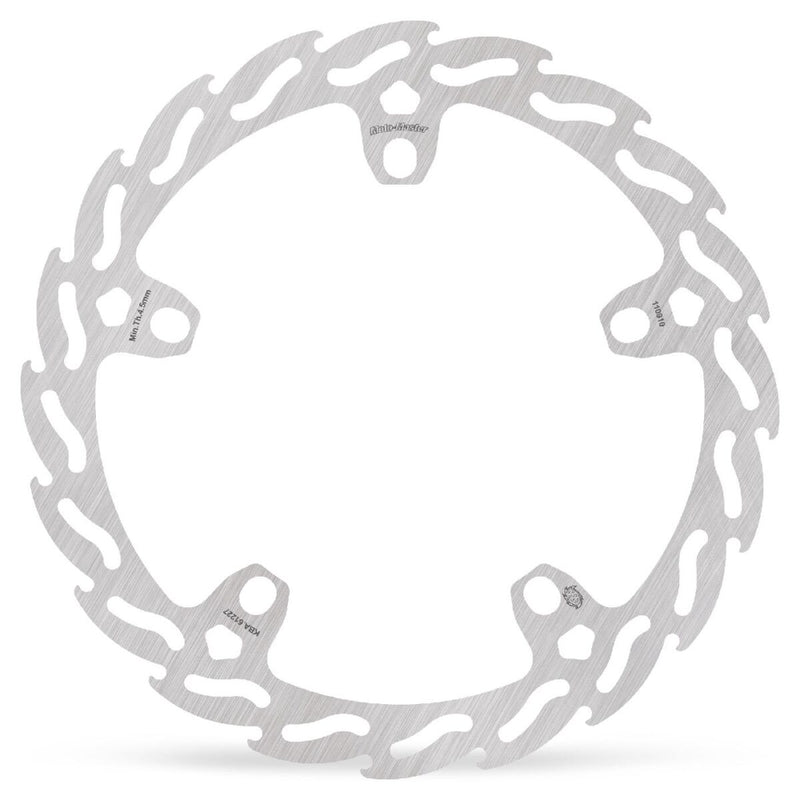 Moto-Master Flame Series Fixed Rotor - Silver - One Piece (Fixed) - 110910