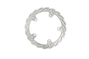 Moto-Master Flame Series Fixed Rotor - Silver - One Piece (Fixed) - 110910
