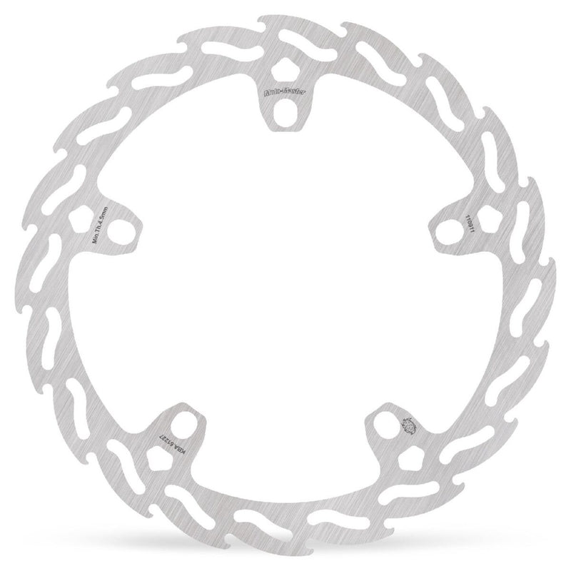 Moto-Master Flame Series Fixed Rotor - Silver - One Piece (Fixed) - 110911