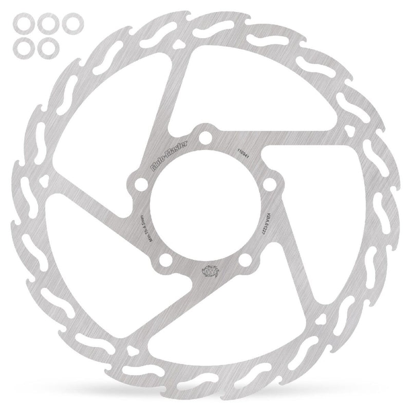 Moto-Master Flame Series Fixed Rotor - Silver - One Piece (Fixed) - 110941