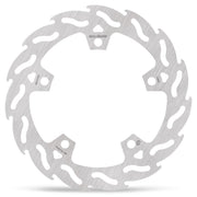 Moto-Master Flame Series Fixed Rotor - Silver - One Piece (Fixed) - 110943