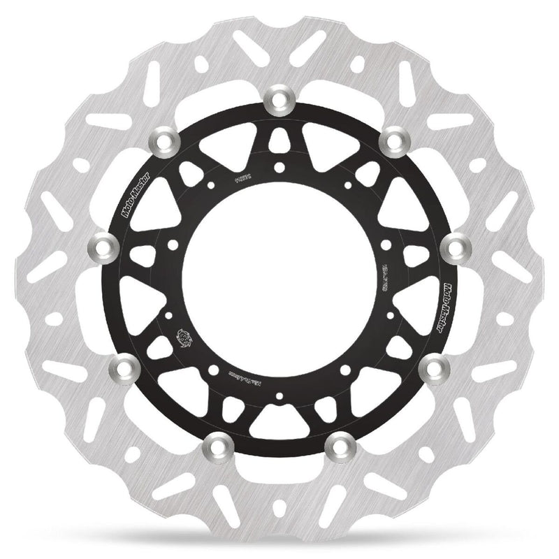 Moto-Master Nitro Series Floating Rotor - Black,  Silver - Two Piece (Floating)
