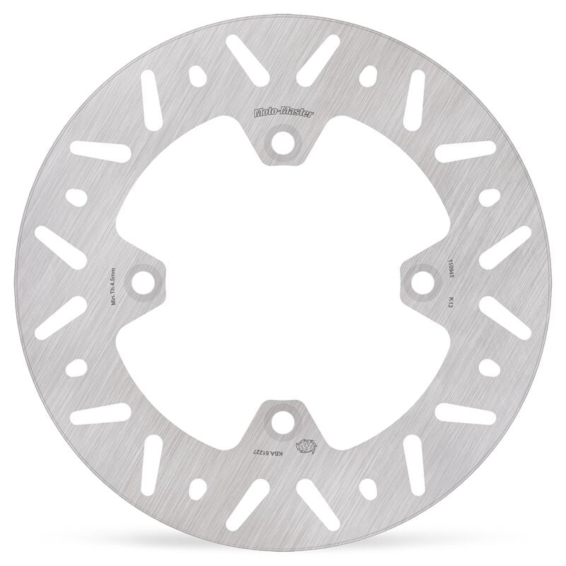 Moto-Master Nitro Series Brake Disc Scooter - Silver,  Stainless Steel - One Piece (Fixed) - 110945