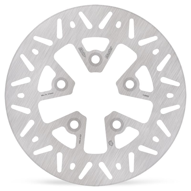 Moto-Master Nitro Series Brake Disc Scooter - Silver,  Stainless Steel - One Piece (Fixed) - 110952