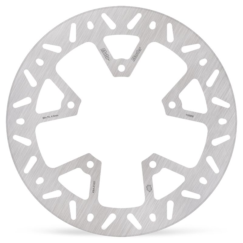 Moto-Master Nitro Series Brake Disc Scooter - Silver,  Stainless Steel - One Piece (Fixed) - 110958