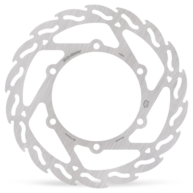 Moto-Master Flame Series Rotor - Silver - One Piece (Fixed) - 110972